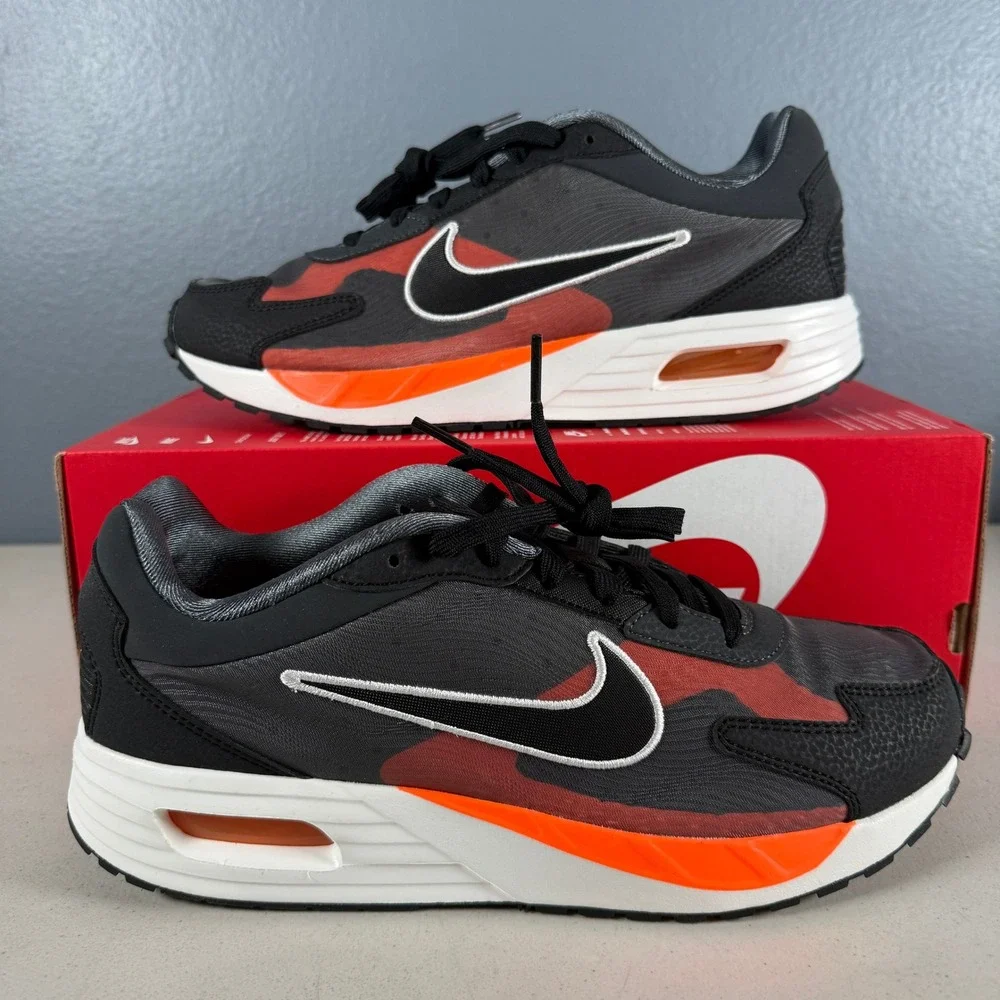 Nike Air Max Solo SE Anthracite Black Total Orange FJ2594-001 Mens 9 Womens 10.5